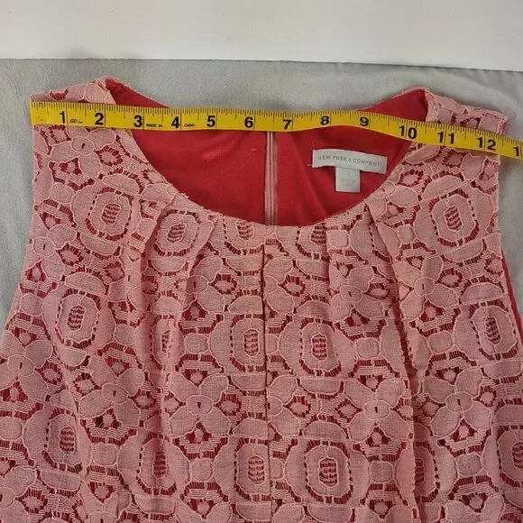 New York & Company Pink Lace Dress NY&Co - Picture 8 of 14